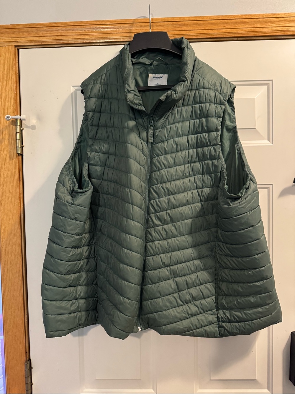 Lightweight Quilted Women's Vest Jacket - Olive Green
